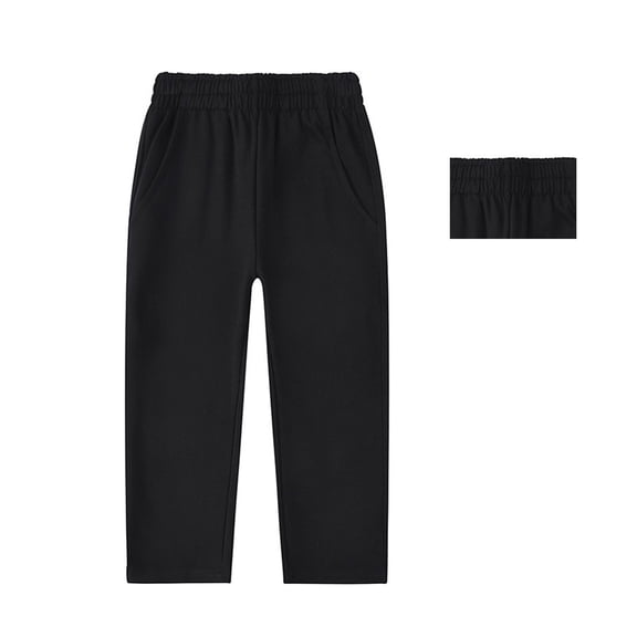 Sweatpants Boys Joggers Casual Pants Elastic Waist Wide Leg Boy Uniform Pants Back To School Outfits for Boys Teen Boys Pants Size 11-12 Years