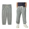 thumbnail image 1 of Sweatpants Boys Joggers Cotton Pull on Sweatpant with Pocket Drawstring Uniform Pants for Boys Boys Back To School Clothes Kid Sweatpants Boys 5-6 Years, 1 of 6