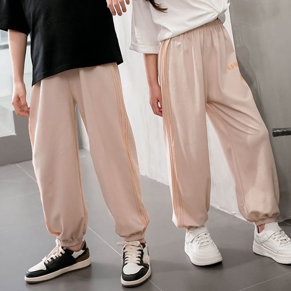 Sweatpants For Girl Fashion Relaxed Fit Athletic Pantss Streetwear Summer Sport Pants With Pocket Beige