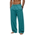 thumbnail image 1 of Sweatpants For Men Drawstring Open Bottom Wide Leg Sweat Pants Casual Fashion Streetwear Athletic Lounge Pants, 1 of 4