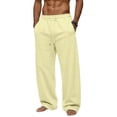 thumbnail image 1 of Sweatpants For Men Drawstring Open Bottom Wide Leg Sweat Pants Casual Fashion Streetwear Athletic Lounge Pants, 1 of 4