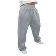 thumbnail image 1 of Sweatpants For Men Loose Sweatpants For Men Men's Baggy Pants Wide Leg Drawstring Waist Loose Sweatpants with Pockets, 1 of 7