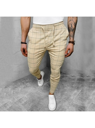 Checkered Pattern Pants, Black and White Checkered Joggers With Pockets,  Checkers, Gym Pants, Sweatpants Men's Joggers 