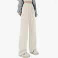 thumbnail image 1 of Sweatpants For Teens Casual Straight Wide Leg Pants Girls Girls White Sweatpants Baggy Sweatpants Clothes For Kids 13-14 Years, 1 of 3