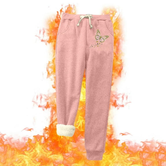 Sweatpants For Women PURCOLT Fashion Casual Printed Span Ladies High Waist Keep Warm Long Pants Full Length Pants Leggings on Clearance