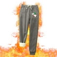 thumbnail image 1 of Sweatpants For Women PURCOLT Fashion Casual Printed Span Ladies High Waist Keep Warm Long Pants Full Length Pants Leggings on Clearance, 1 of 7
