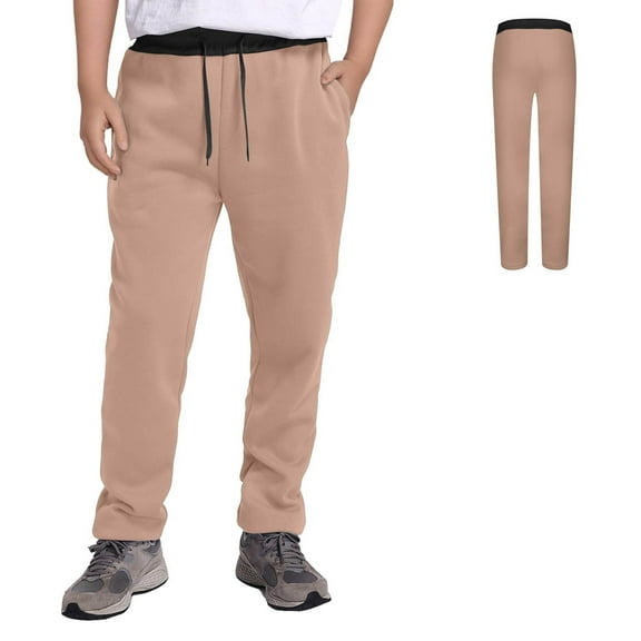 Boys Sweatpants Girls' Athletic Pants with Pockets Drawstring Casual Pants Khaki Boys SweatPants for Boys 15-16 Years