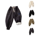 thumbnail image 1 of Sweatpants for Girls Baggy Sweatpants for Girls Girls Pants Toddler Kids Baby Athletic Active Jogger Sweatpants Lined Thick Winter Warm Long Bottoms Trousers, 1 of 5