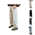 thumbnail image 1 of Sweatpants for Girls Solid Color Sweatpants Girls Jogger Pants For Everyday Wear Elastic Waist Comfortable Kids Tapered Leg Casual Trousers With Sneakers And Tops, 1 of 4