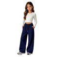 thumbnail image 1 of Sweatpants for Girls, Wide Leg Straight Pants Drawstring Youth Joggers Casual Y2k Preppy Clothes Sweat Pants with Pockets Streetwear Back to School Outfits, 1 of 7