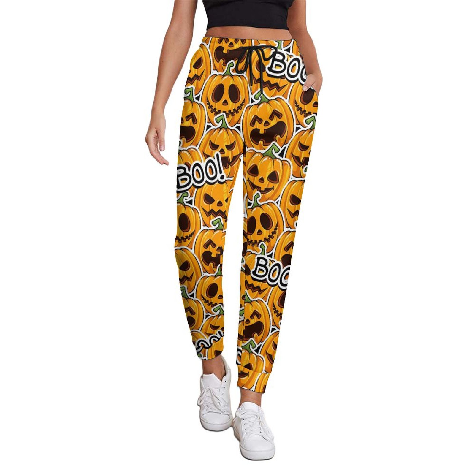 Women's Halloween Pajama Pants – Baggy Sweatpants With Spooky Prints, Lounge Joggers For Fall & Casual Wear