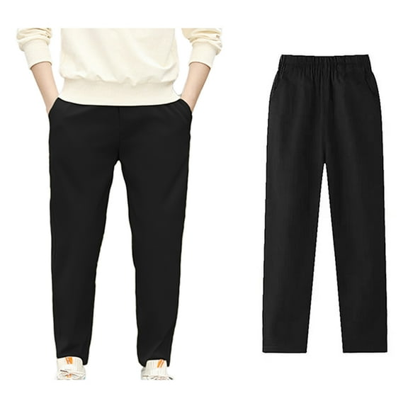 Sweatpants Kids Active Joggers Pants Cotton Pull on Sweatpant with Pocket Drawstring Boys School Uniform Pants Back To School Outfits Kid Pants for Boys 3-4 Years