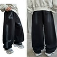 thumbnail image 1 of Sweatpants Kids Athletic Pants Cotton Sweatpant with Pocket Drawstring Boy Uniform Pants Back To School Outfits Teen 11-12 Years Boys Pants, 1 of 8