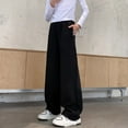 thumbnail image 1 of Sweatpants Kids High Waisted Girls Wide Leg Sweatpants Kids Black Sweatpants Baggy Pants Clothes Kids Girls 10-11 Years, 1 of 5