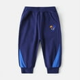 thumbnail image 1 of Sweatpants Kids Navy Sweatpants Boys Casual Boy Athletic Pants Dinosaur Embroidery Sweatpants with Pockets Kids Pants Boys 5-6 Years, 1 of 3