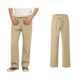 thumbnail image 1 of Sweatpants Linen Khaki Sweatpants Boys Drawstring Jogger Sweatpants with Pockets Boys Solid Pants Boys Athletic Pants 16-17 Years, 1 of 5