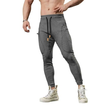 Sweatpants for Men Clearance Solid Color,Zip Basic Jogging Sweatpants Grey Lightweight Straight Track Pants Big and Tall Athletic with Pockets Lounge Pants Jogger Pants