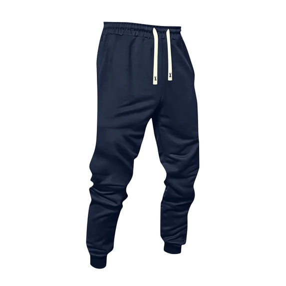 Sweatpants for Men Drawstring Lined Cuffed Sweatpants | Fall Winter Bottom, Moisture Wicking, Exercise Jogging Pants, Warm Soft , Big and Tall Joggers with Pockets, 2XL