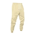 thumbnail image 1 of Sweatpants for Men Drawstring Lined Cuffed Sweatpants | Fall Winter Bottom, Moisture Wicking, Exercise Jogging Pants, Warm Soft , Big and Tall Joggers with Pockets, XL, 1 of 7