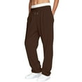 thumbnail image 1 of Sweatpants Men Joggers for Men Men's Casual Pants With Double Layer Waistband Straight Leg Solid Joggers Comfortable Sweatpants for Everyday Wear, 1 of 7