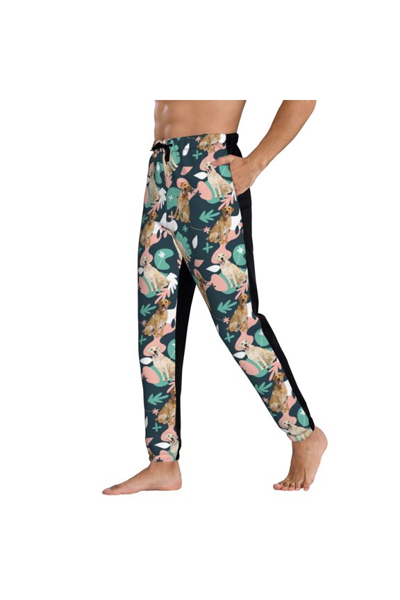 Sweatpants for Men - Labrador Retriever Dog No.1014 Adjustable Elastic Band Mens Joggers With Pockets, Athletic Workout Gym Casual Track Pants for Men