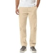 thumbnail image 1 of Men's and Big Men's Relaxed Fit Cargo Pants Winter Fleece Baggy Sweatpants, 1 of 4