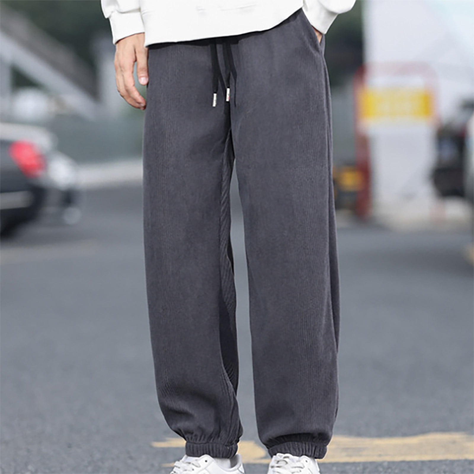 Sweatpants For Men Mens Corduroy Joggers Pants Casual Cargo Pants