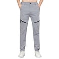 thumbnail image 1 of Sweatpants Men, Quick Dry Hiking Pants for Mens Water Resistant Outdoor Pants Button Stretchy Workout Running Sweatpants Gray 29, 1 of 6