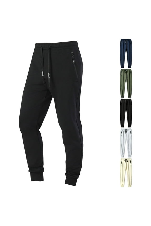 Sweatpants Men with Pockets Mens Fashion Joggers Sports Pants Elastic Waist Cotton Pants Sweatpants Trousers Mens Long Pants