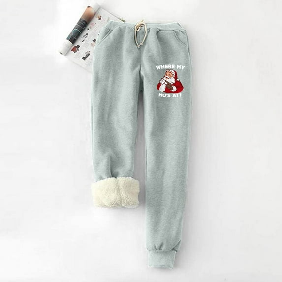 Sweatpants Pajama Women PURCOLT Fashion Casual Printed Span High Waist Keep Warm Long Pants Full Length Pants Leggings on Clearance
