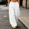 thumbnail image 1 of Jaunzuar Workout Pants Women High Waisted Drawstring Sweatpants Running Athletic Gym Pants with Pockets, 1 of 7