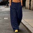 thumbnail image 1 of Jaunzuar Workout Pants Women High Waisted Drawstring Sweatpants Running Athletic Gym Pants with Pockets, 1 of 7
