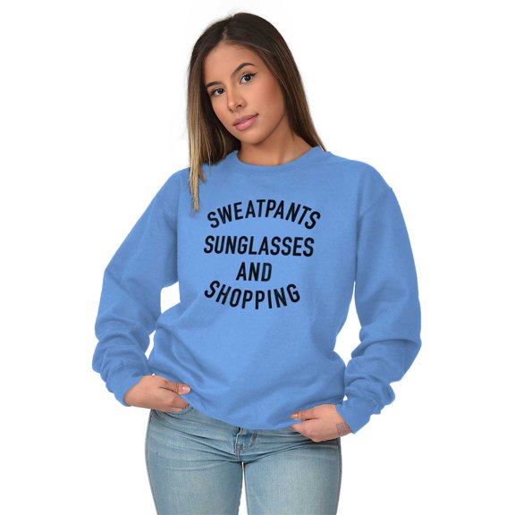 Sweatpants Sunglasses Shopping Summer Women Crewneck Sweatshirt Brisco Brands M