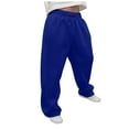 thumbnail image 1 of Sweatpants Wide Leg Track Pants Men Baggy Men's Baggy Pants Wide Leg Drawstring Waist Loose Sweatpants with Pockets, 1 of 8