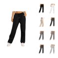 thumbnail image 1 of Womens Sweatpants 2026 Fall Winter Fashion Drawstring Elastic High Waist Loose Wide Leg Casual Yoga Pants with Pockets, 1 of 9