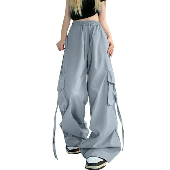Sweatpants Women American Hot Girl Summer Work Pants Versatile Loose Wide Leg Pants Stylish Design Soft Blended Fabric Perfect For Daily & Office Wear L High Pull Pants