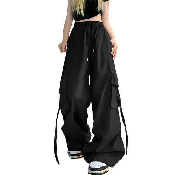 Sweatpants Women American Hot Girl Summer Work Pants Versatile Loose Wide Leg Pants Stylish Design Soft Blended Fabric Perfect For Daily & Office Wear L High Pull Pants