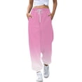 thumbnail image 1 of Sweatpants Women, Audhol Women's Bottom Sweatpants Joggers Pants Workout High Waisted Yoga Pants with Pockets Womens Joggers Pink XL, 1 of 8