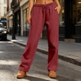 thumbnail image 1 of Sweatpants Women Baggy Lounge Pants with Pockets Workout Gym Active High Waisted Comfy Joggers for Women Fall Clothes 2026(Wine,M), 1 of 5