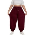 thumbnail image 1 of Sweatpants Women Baggy Pants Women’s Plus Drawstring High Waisted Jogger Pants with Pockets Workout Running Sports Joggers, 1 of 6