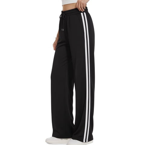 Womens Yoga Sweatpants Joggers Wide Leg High Waisted Lounge Pants Comfy Workout Loose Pants with Pockets