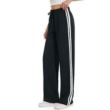 WQD Womens Yoga Sweatpants Joggers Wide Leg High Waisted Lounge Pants Comfy Workout Loose Pants with Pockets
