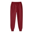 thumbnail image 1 of Sweatpants for Women Drawstring Loose Fit Trousers Stretchy Plain Tapered Leg Gym Sports Workout Tracksuit Bottoms Baggy Soft Joggers Comfy Casual Hiking Lougewear, 1 of 2