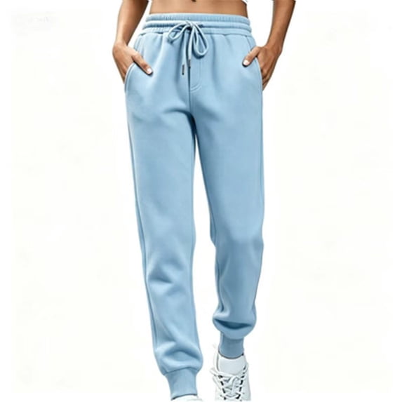 Sweatpants for Women High Waisted Joggers with Pockets Drawstring, Elastic Waist,Tapered Joggers for Workout, Lounge, Travel, Casual,Winter Fashion Sweatpants