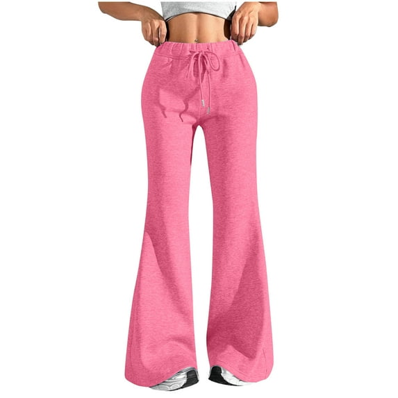 Sweatpants Women High Waisted Wide Leg Pants Comfy Fleece Sweatpants Casual Loose Fit Yoga Pants with Pockets