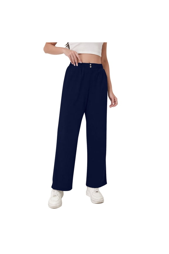 Sweatpants Women Lazy Style High Waisted Casual Versatile Drape Wide Leg Corduroy Pants L Womens Sweatpants