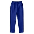 thumbnail image 1 of Sweatpants Women Lined Sweat Wide Straight Leg Bottom Sweat Joggers Workout High Waisted Pockets Blue Trousers Sizes 3XL, 1 of 3