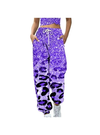 Colsie Tie Dye Jogger Pants Womens XS Purple Loungewear Comfy Athleisure 