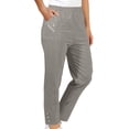 thumbnail image 1 of Sweatpants Women Oversize Fashion Women's Solid Color Stretch Waist Strap Pocket Zipper Pants Long Pants Gray XXL, 1 of 6