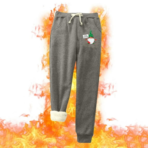 Sweatpants Women PURCOLT Fashion Casual Printed Span Ladies High Waist Keep Warm Long Pants Full Length Pants Leggings on Clearance